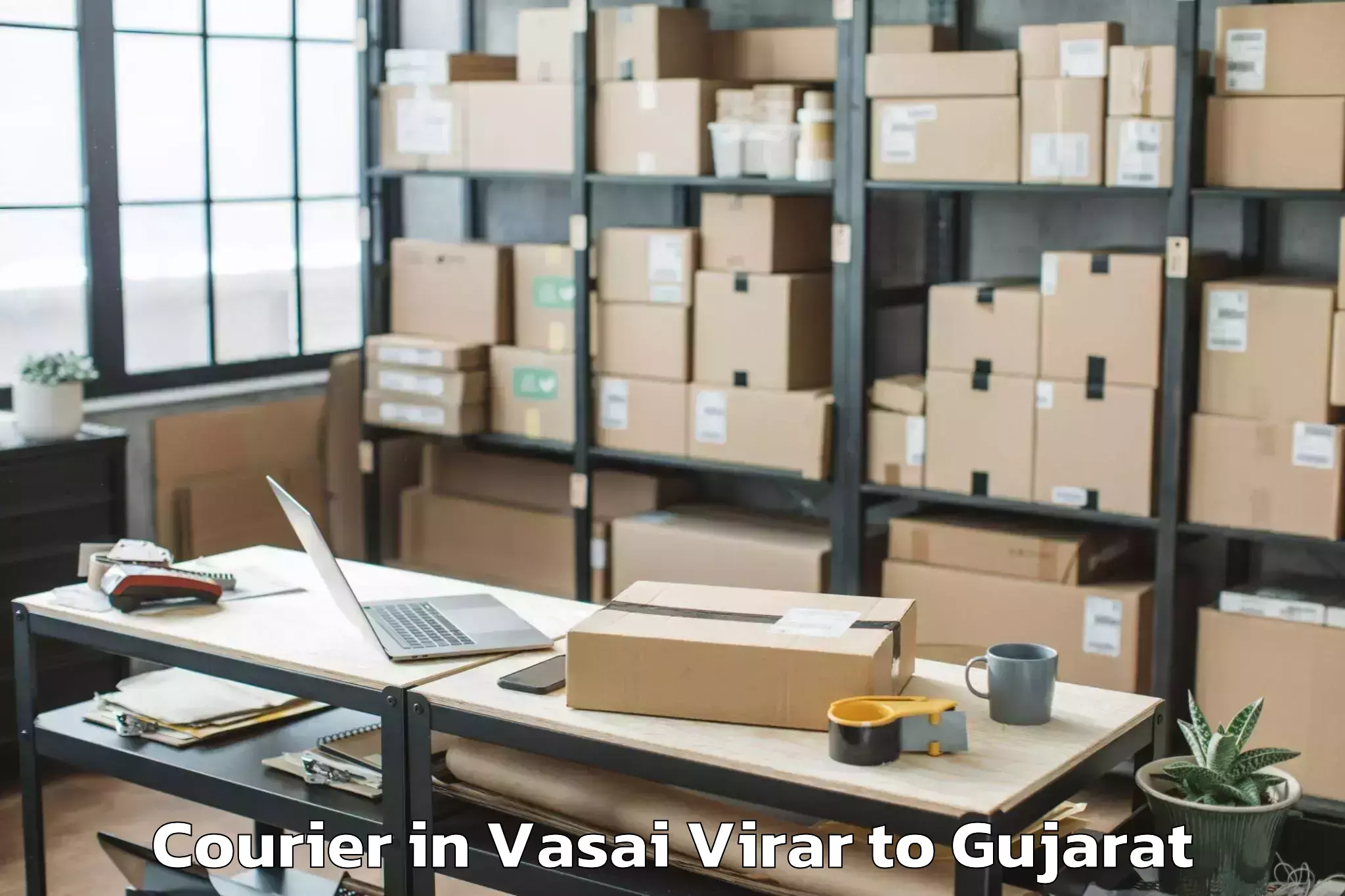 Book Vasai Virar to Vaghodia Courier Online